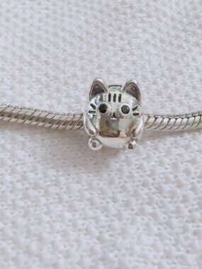 Cat Charm Silver Charm For Pandora Bracelet